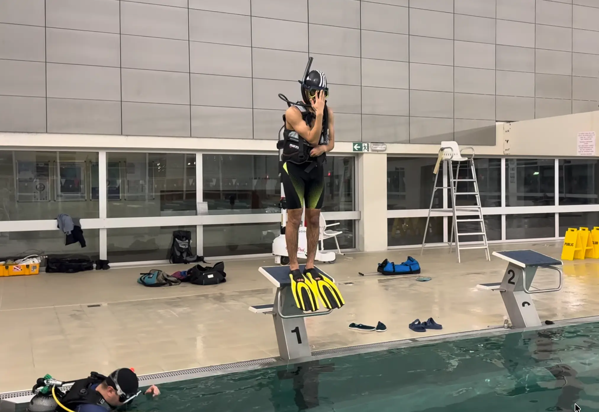 C'est parti pour un saut droit !